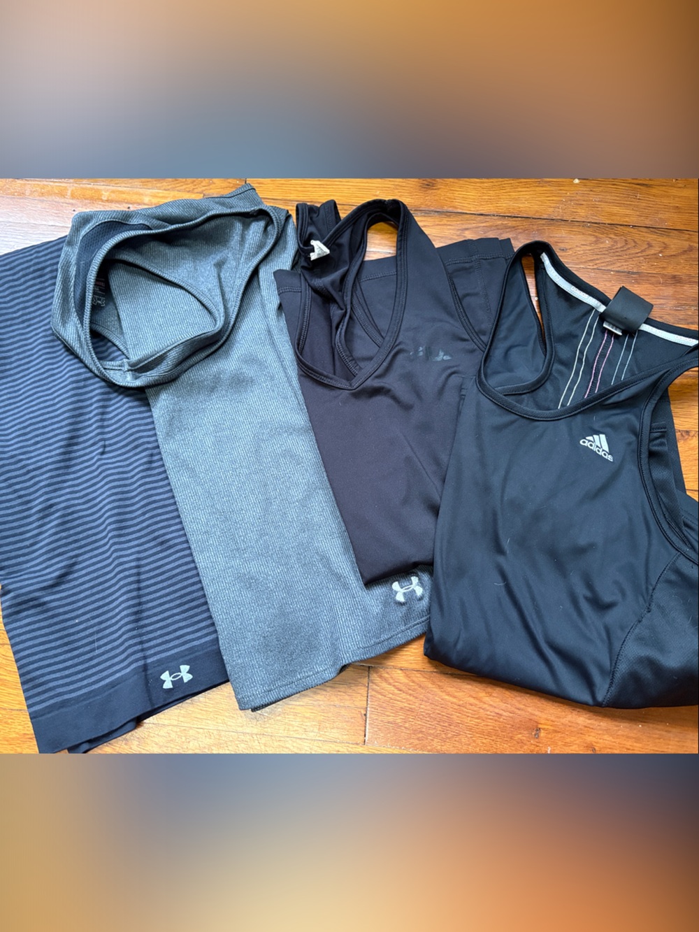 Under Armour Women's Black & Gray Tank Tops - Athletic Layering Set